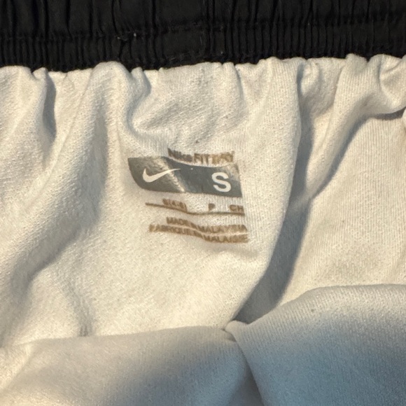 Nike Women's Black Shorts with Yellow and White Accents - Picture 4 of 7